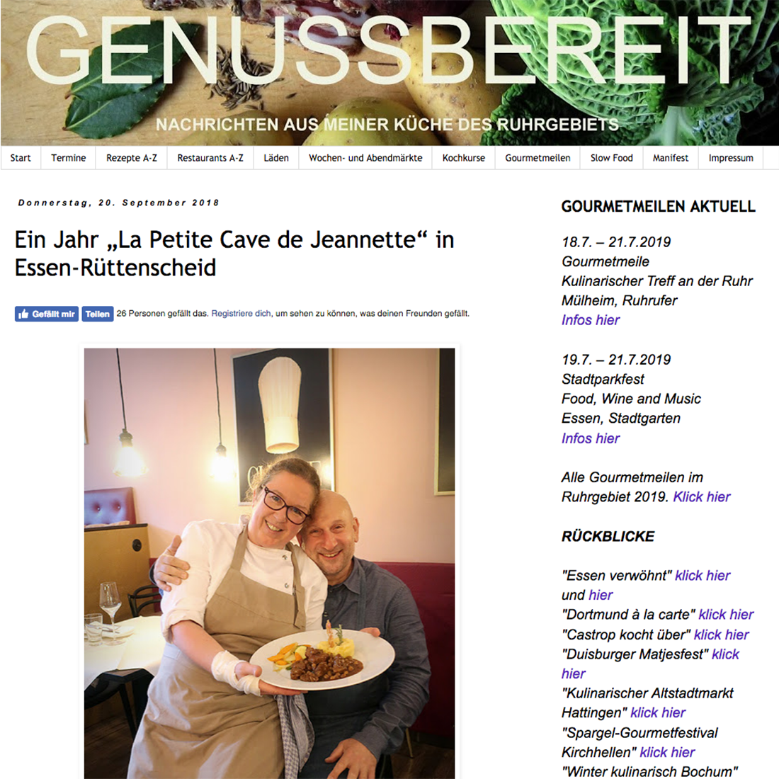 Genussbereit, Blog zur Küche im Ruhrgebiet, Peter Krauskopf